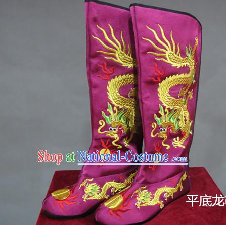 Chinese Traditional Bian Lian Mask Change Dragon Boots