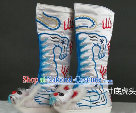 Chinese Traditional Bian Lian Mask Change Tiger Head Boots