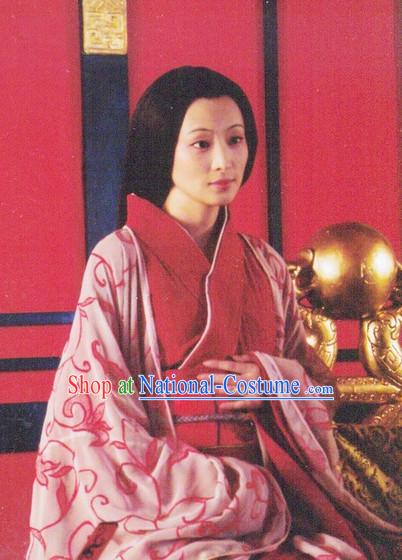 Qin Dynasty Chinese Classic Type of Imperial Princess Women Long Black Wigs for Women