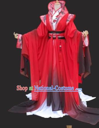 Gorgeous Chinese Fairy Princess Empress Queen Cosplay Costumes Ancient Chinese Clothing Complete Set for Women