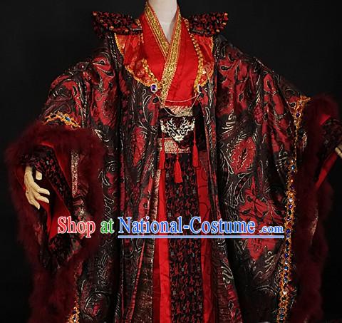 Gorgeous Chinese Emperor Prince Costumes Ancient Chinese Clothing Complete Set for Men