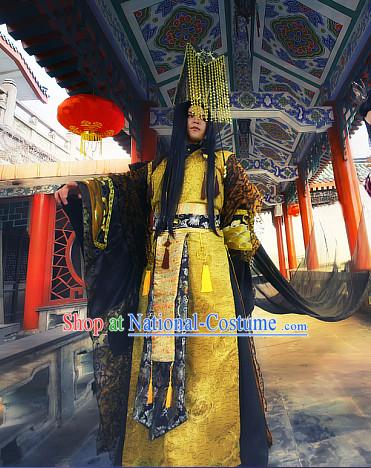 Gorgeous Chinese Emperor Prince Costumes Ancient Chinese Clothing Complete Set for Men