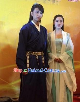 Ancient Chinese Traditional National Hanfu Dress Costumes Clothes Ancient China Clothing for Men or Boys