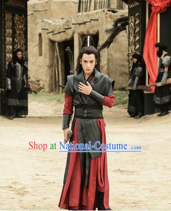 Ancient Chinese Traditional Knight National Hanfu Dress Costumes Clothes Ancient China Clothing for Men or Boys