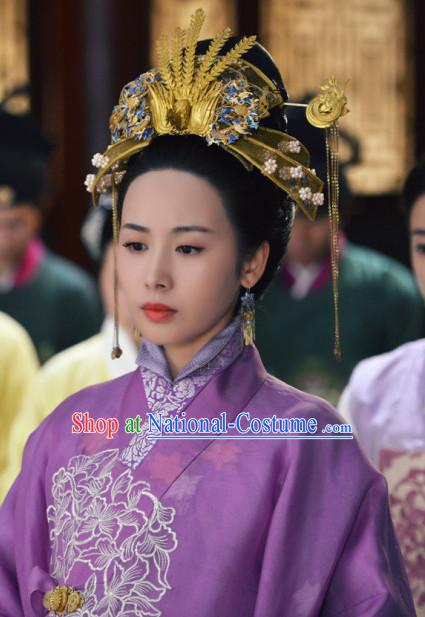 Ming Dynasty Chinese Traditional Style Empress Hair Accessories for Women Girls