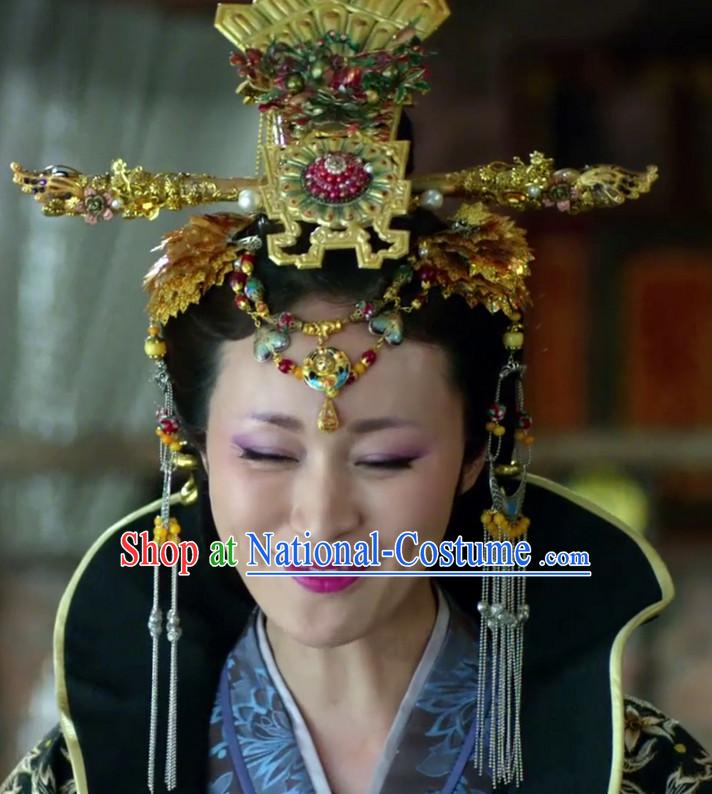 Ancient Chinese Traditional Style Empress Hair Accessories for Women Girls