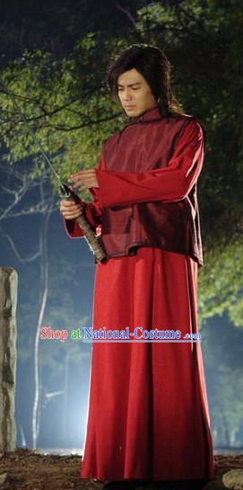 Ancient Chinese Style Superhero Costumes Dress Authentic Clothes Culture Traditional National Clothing Complete Set