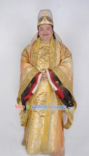 Ancient Chinese Style Emperor Costumes Dress Authentic Clothes Culture Traditional National Clothing Complete Set