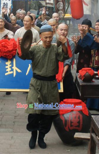 Ancient Chinese Style Peasant Costumes Complete Set for Men or Boys