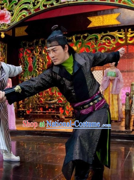 Traditional Chinese Style Wuxia Clothing Complete Set for Men