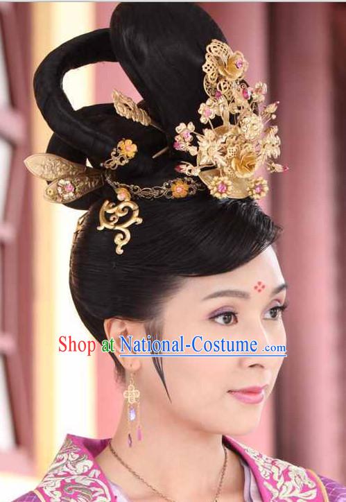 Traditional Ancient Chinese Style Imperial Palace Royal Headpieces Hair Jewelry for Women and Girls