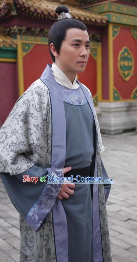 Ancient Chinese Style Hanfu Clothing Complete Set for Men