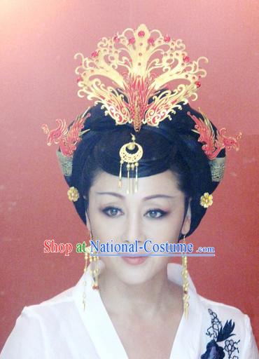 Chinese Traditional Style Princess Phoenix Headpieces Hairpieces for Women