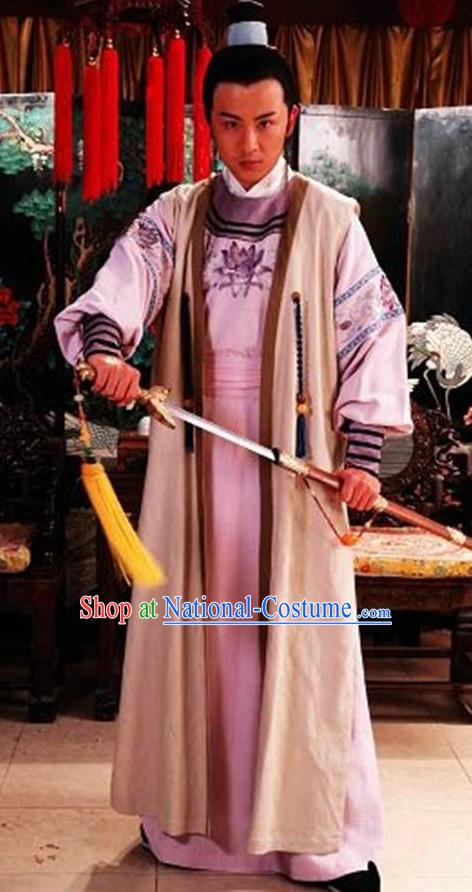 Traditional Chinese Ancient Prince Costumes Complete Set