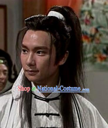 Ancient Chinese Traditional Style Black Full Wigs for Men