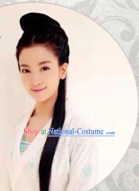 Ancient Chinese Traditional Style Black Female Full Wigs