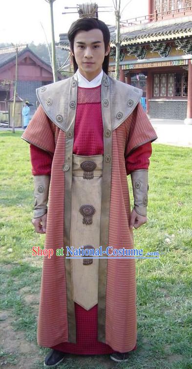 Traditional Chinese Ancient Swordman Clothes Complete Set for Men