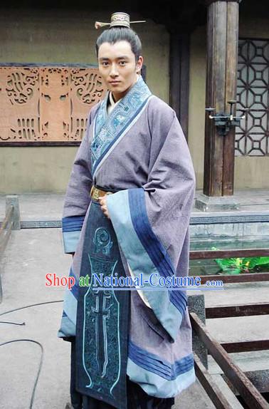 Traditional Chinese Ancient Hanfu Suits Complete Set for Men