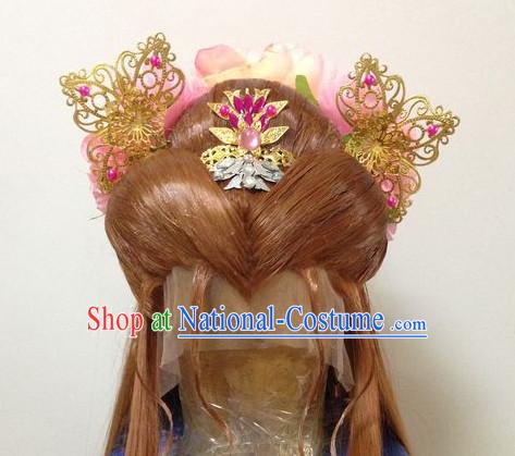 Ancient Chinese Imperial Royal Princess Hair Jewelry Headdress Hairpieces Hair Accessories