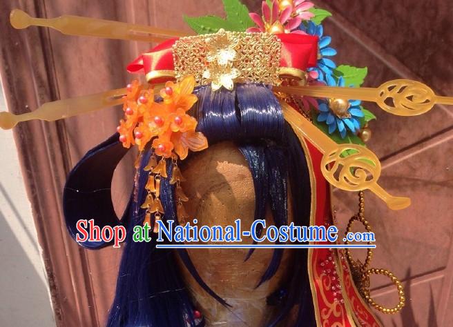 Ancient Chinese Imperial Royal Princess Hair Jewelry Headdress Hairpieces Hair Accessories