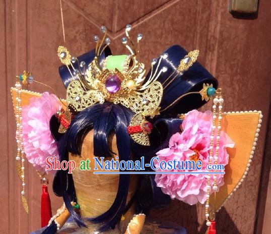 Ancient Chinese Imperial Royal Princess Hair Jewelry Headdress Hairpieces Hair Accessories