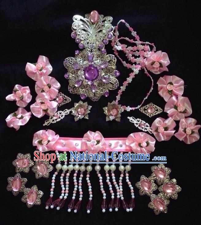 Ancient Chinese Imperial Royal Princess Hair Jewelry Headdress Hairpieces Hair Accessories