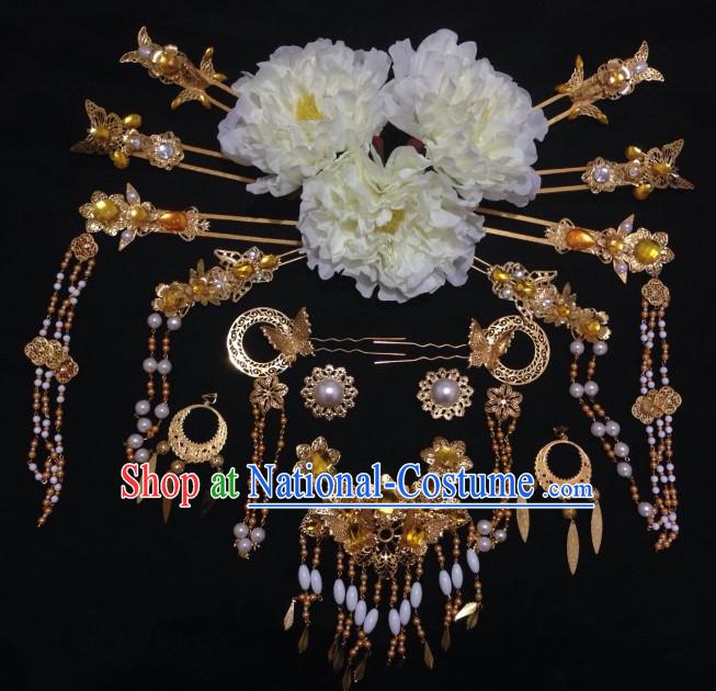 Ancient Chinese Imperial Royal Princess Hair Jewelry Headdress Hairpieces Hair Accessories