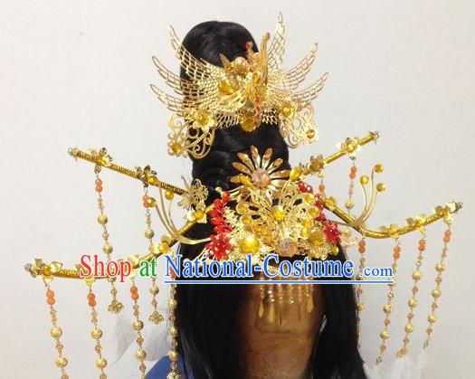 Ancient Chinese Imperial Royal Princess Hair Jewelry Headdress Hairpieces Hair Accessories