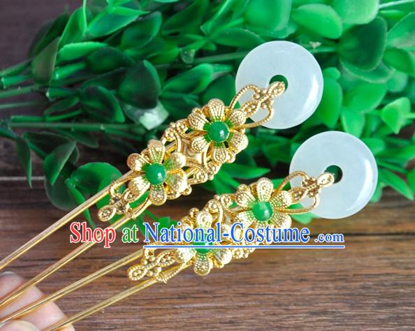 Chinese Traditional Ancient Hair Sticks Hair Ornaments Chopsticks Gold Hair Pins Hairsticks Oriental Asian Head Jewellery Hair Clips Hair pIeces Hair Style