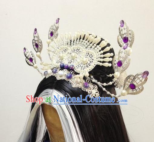 Ancient Chinese Imperial Royal Princess Hair Jewelry Headdress Hairpieces Hair Accessories