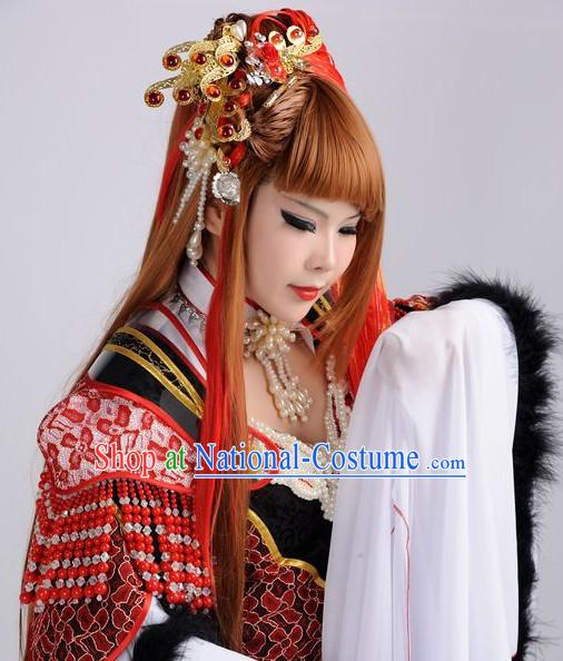 Ancient Chinese Imperial Royal Princess Hair Jewelry Headdress Hairpieces Hair Accessories