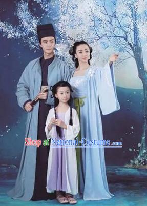 Ancient Chinese Husband and Wife Dresses 2 Complete Sets