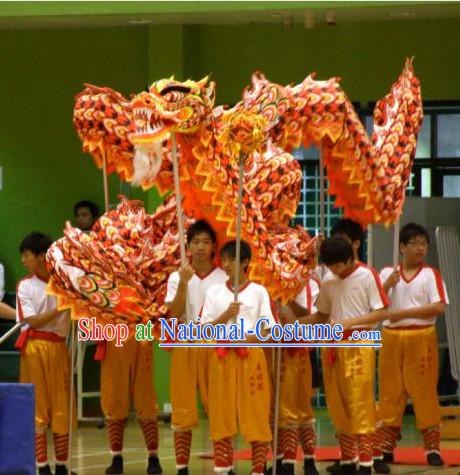 Middle School Traditional Chinese Illuminated Dragon Dance Costumes Complete Set