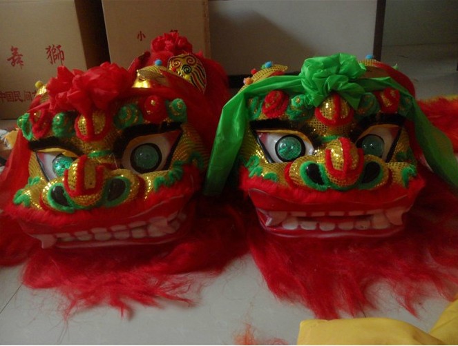 Chinese Traditional Northern Lion Dancing Head