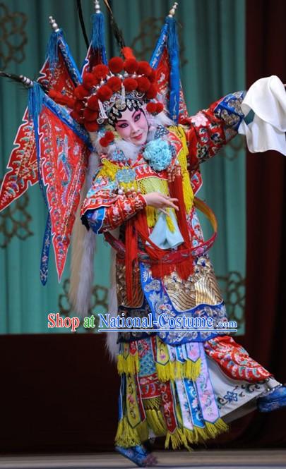 Top Chinese Traditional Opera Empress Costumes and Headpieces Complete Set for Women or Girls