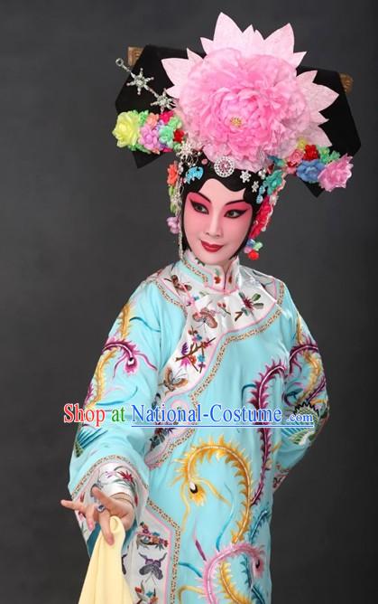 Top Chinese Traditional Opera Empress Costumes and Headpieces Complete Set for Women or Girls