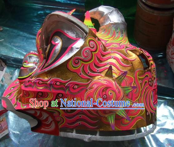 Top Chinese Classic 100_ Natural Long Futsan Style Lion Dance Costumes Complete Set