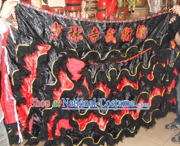 Chinese Traditional 100_ Natural Long Wool Lion Body Costume Pants Claws Set