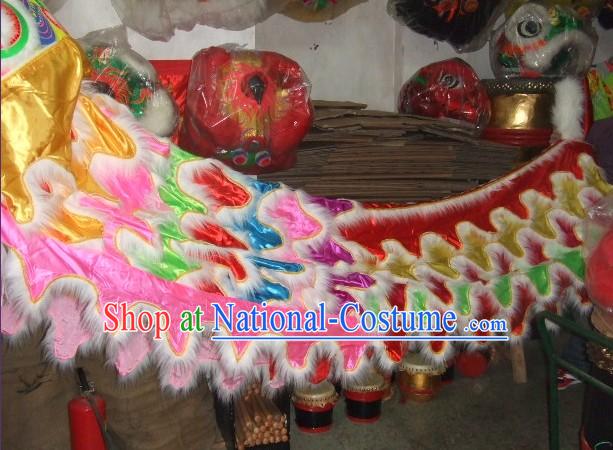 Chinese Traditional Lion Body Costume Pants Claws Set