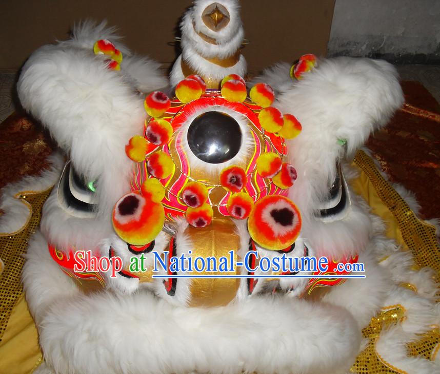 Top Asian Chinese Lion Dance Troupe Performance Suppliers Pants Equipments Art Instruments Lion Head Tail Costumes Complete Set