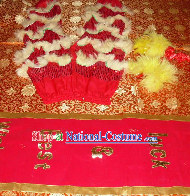 Top Asian Chinese Lion Dance Troupe Performance Suppliers 2 Pairs of Pants and Claws