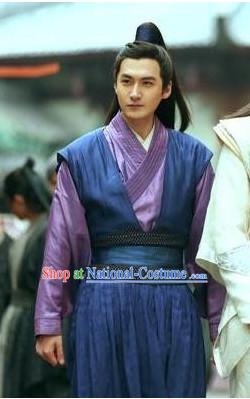 Ancient Chinese Young Men Male Hanfu Dresses Garment Complete Set