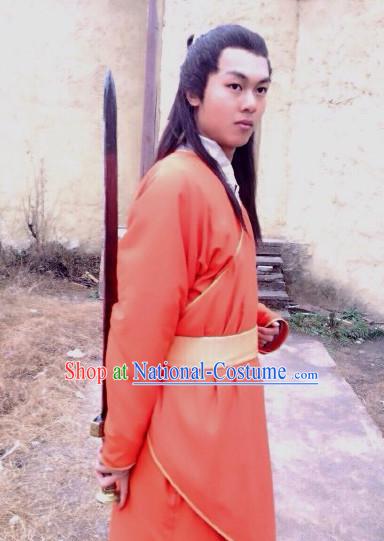 Ancient Chinese Young Men Male Hanfu Dresses Garment Complete Set