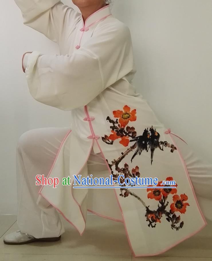 Top Chinese Traditional Mandarin Martial Arts Tai Chi Kung Fu Gongfu Competition Championship Clothes Suits Uniforms