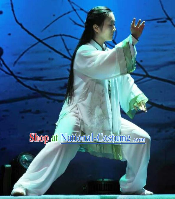 Top Chinese Traditional Mandarin Martial Arts Tai Chi Kung Fu Gong Fu Competition Championship Clothes Suits Uniforms