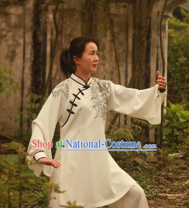 Top Chinese Traditional Mandarin Martial Arts Tai Chi Kung Fu Gong Fu Competition Championship Dresses Suits Uniforms for Men Women Kids