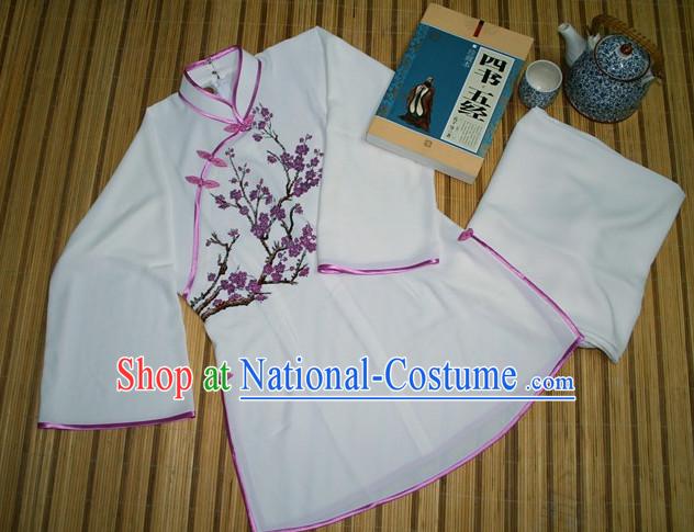 Top Chinese Traditional Mandarin Martial Arts Tai Chi Kung Fu Gong Fu Competition Championship Dresses Suits Uniforms for Women Girls