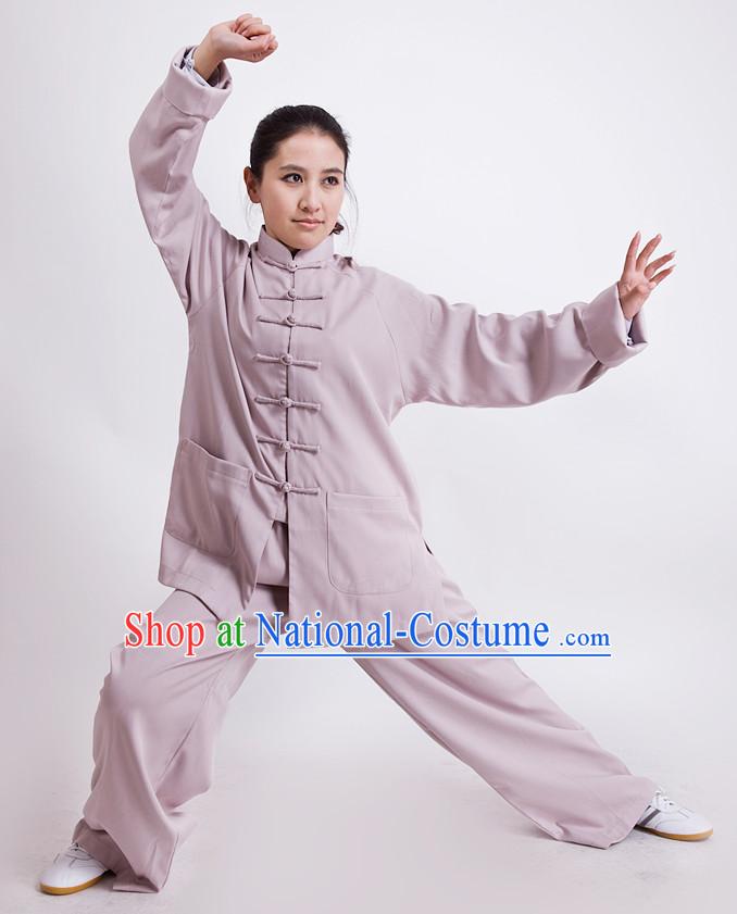 Chinese Traditional Mandarin Martial Arts Tai Chi Kung Fu Gong Fu Competition Championship Suits Uniforms for Men Women Children