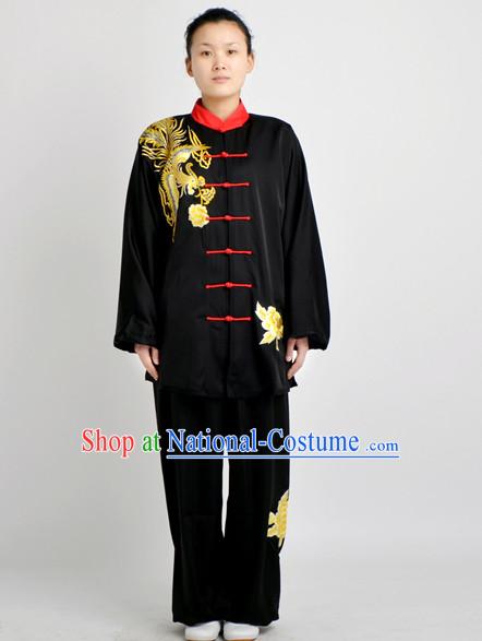 Chinese Traditional Style Martial Arts Summer Wear Kung Fu Embroidered Uniforms for Men Women Children