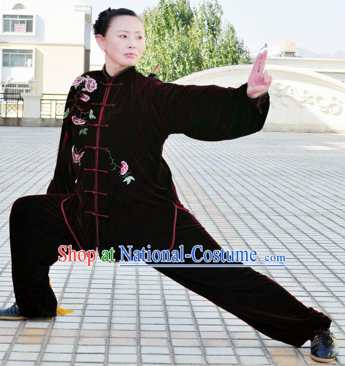 Tai Chi Pants Tai Chi Suit Apparel Suits Attire Robe Kung Fu Costume Chinese Kungfu Jacket Wear Dress Uniform Clothing Taijiquan Shaolin Chi Gong Taichi Suits